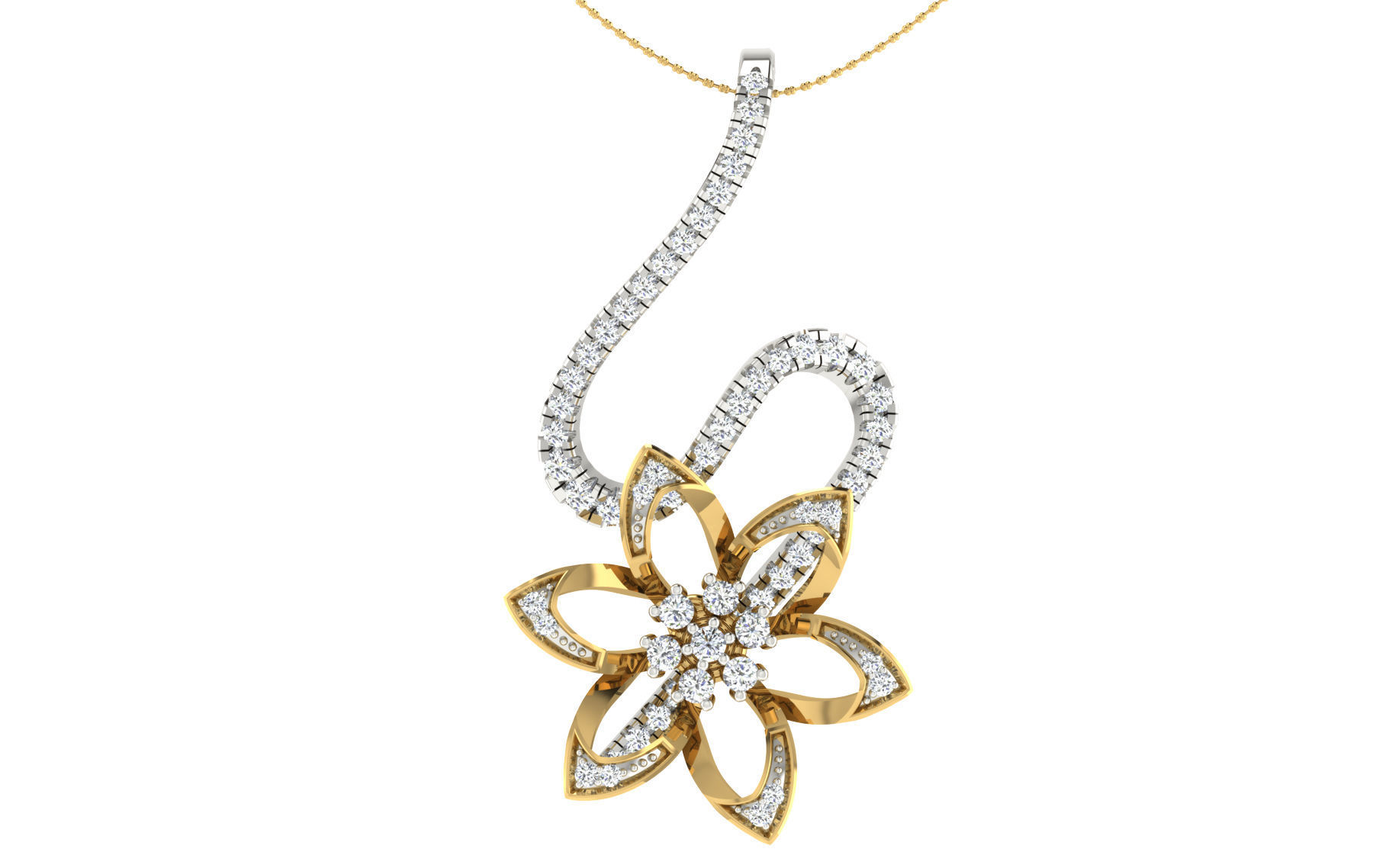 37 women pendant earrings set 3dm stl render detail 3D Model Collection_10