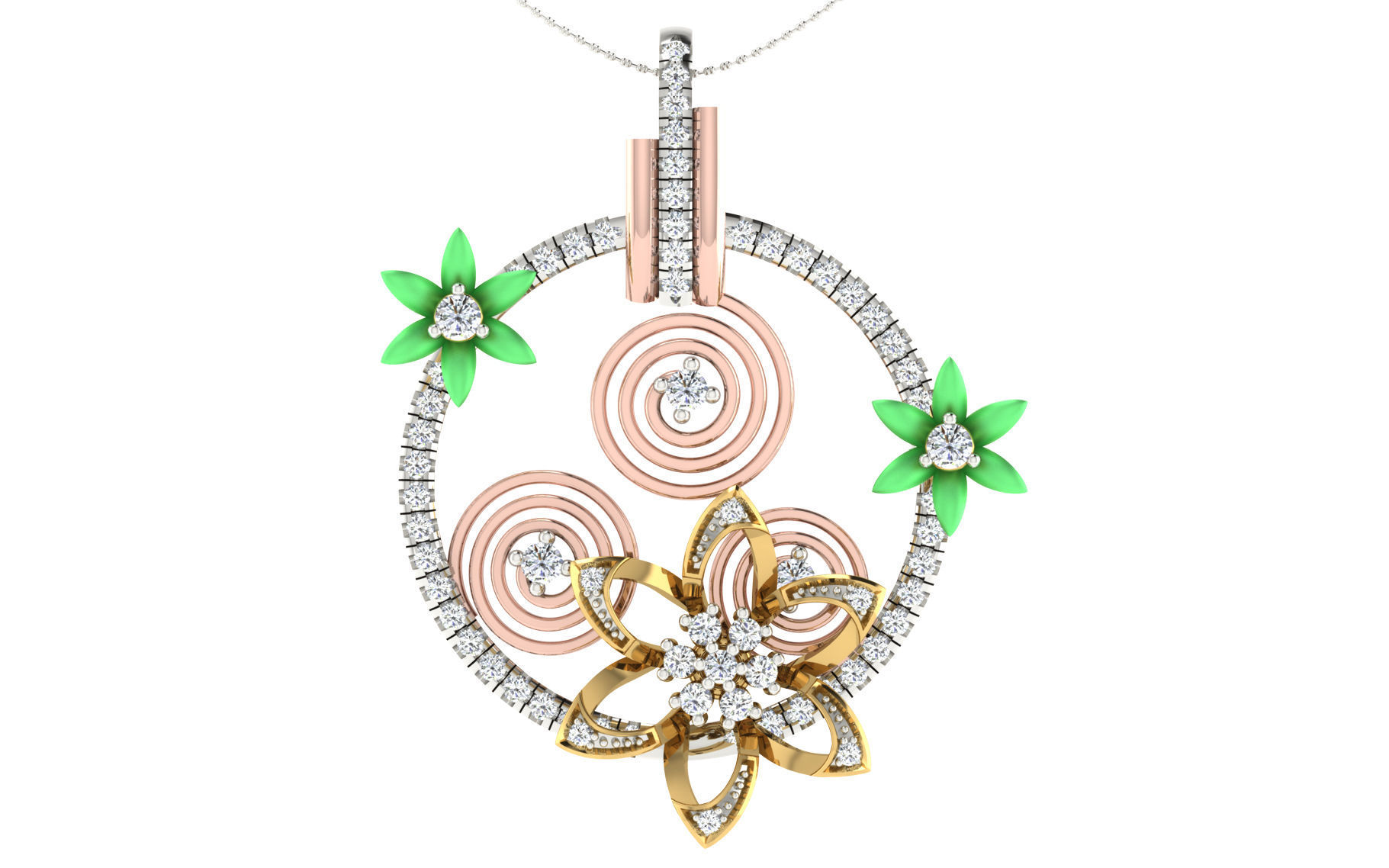 37 women pendant earrings set 3dm stl render detail 3D Model Collection_3