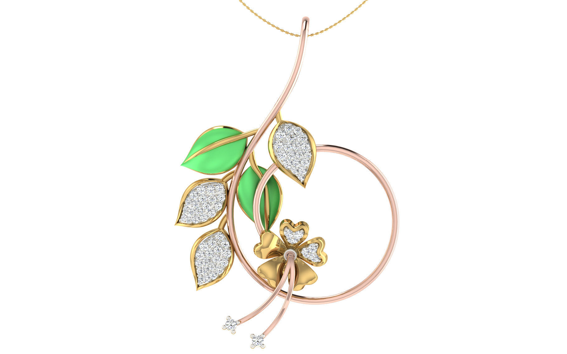 37 women pendant earrings set 3dm stl render detail 3D Model Collection_7