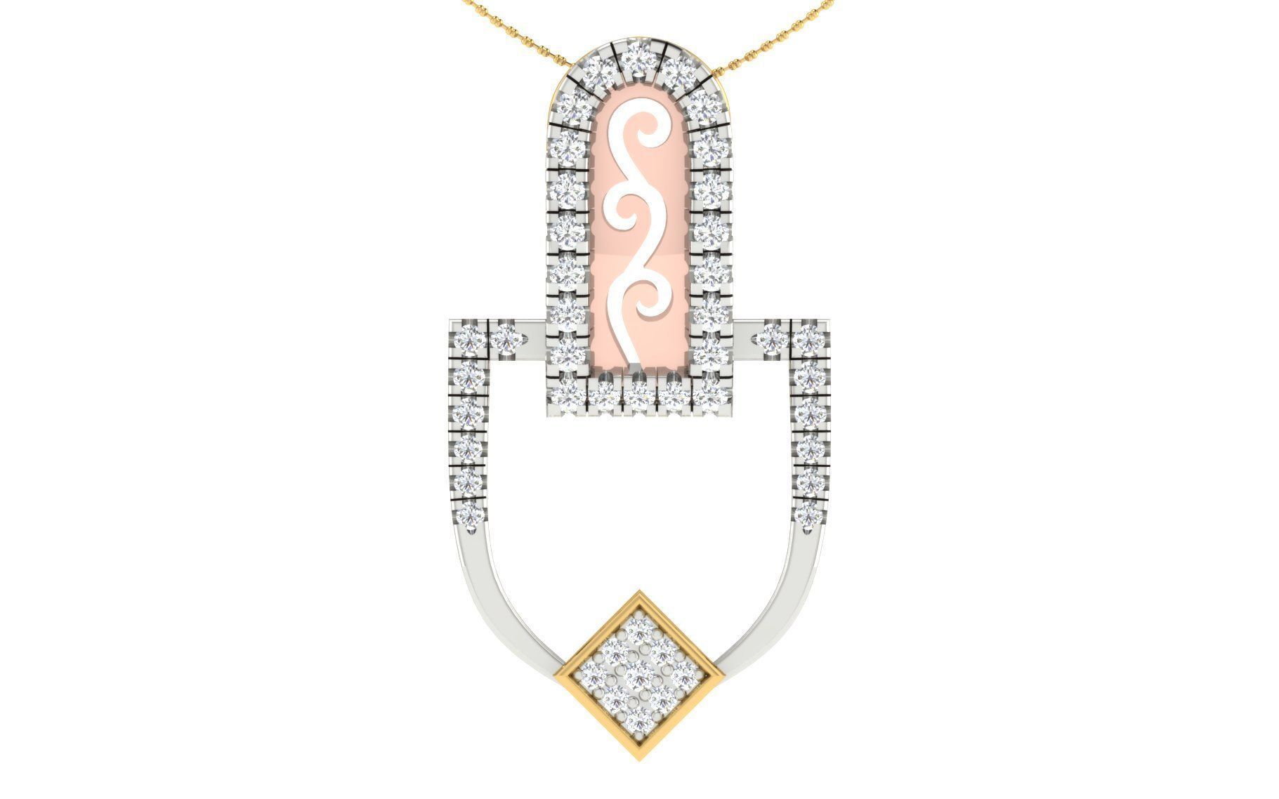 37 women pendant earrings set 3dm stl render detail 3D Model Collection_62