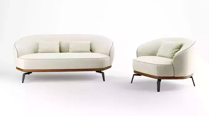 Giorgetti Tamino sofa and armchair collection