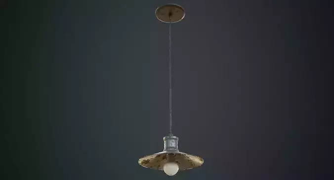 Hanging Lamp 4D Low-poly 3D model