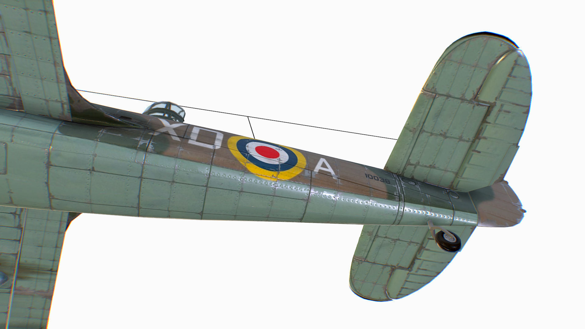 British Light Bomber Bristol Blenheim Mk IV Low-poly 3D model_36