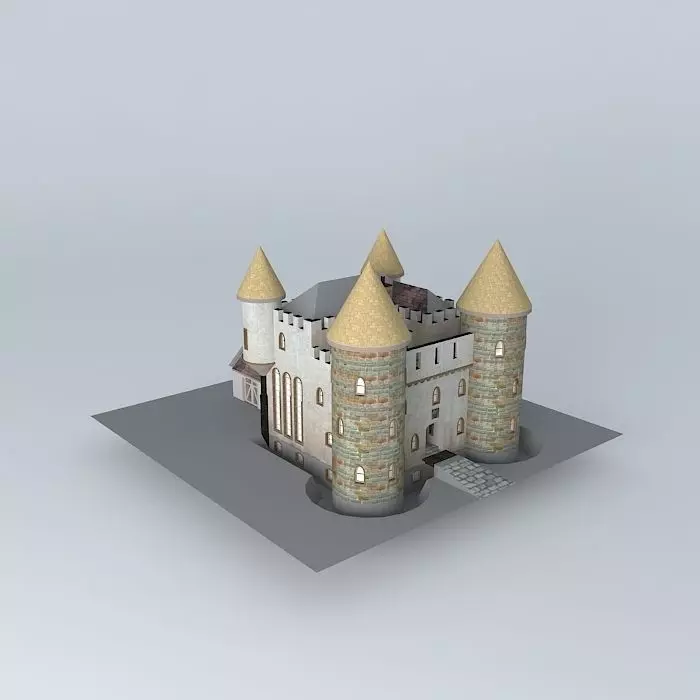 Square Castle Free 3D model