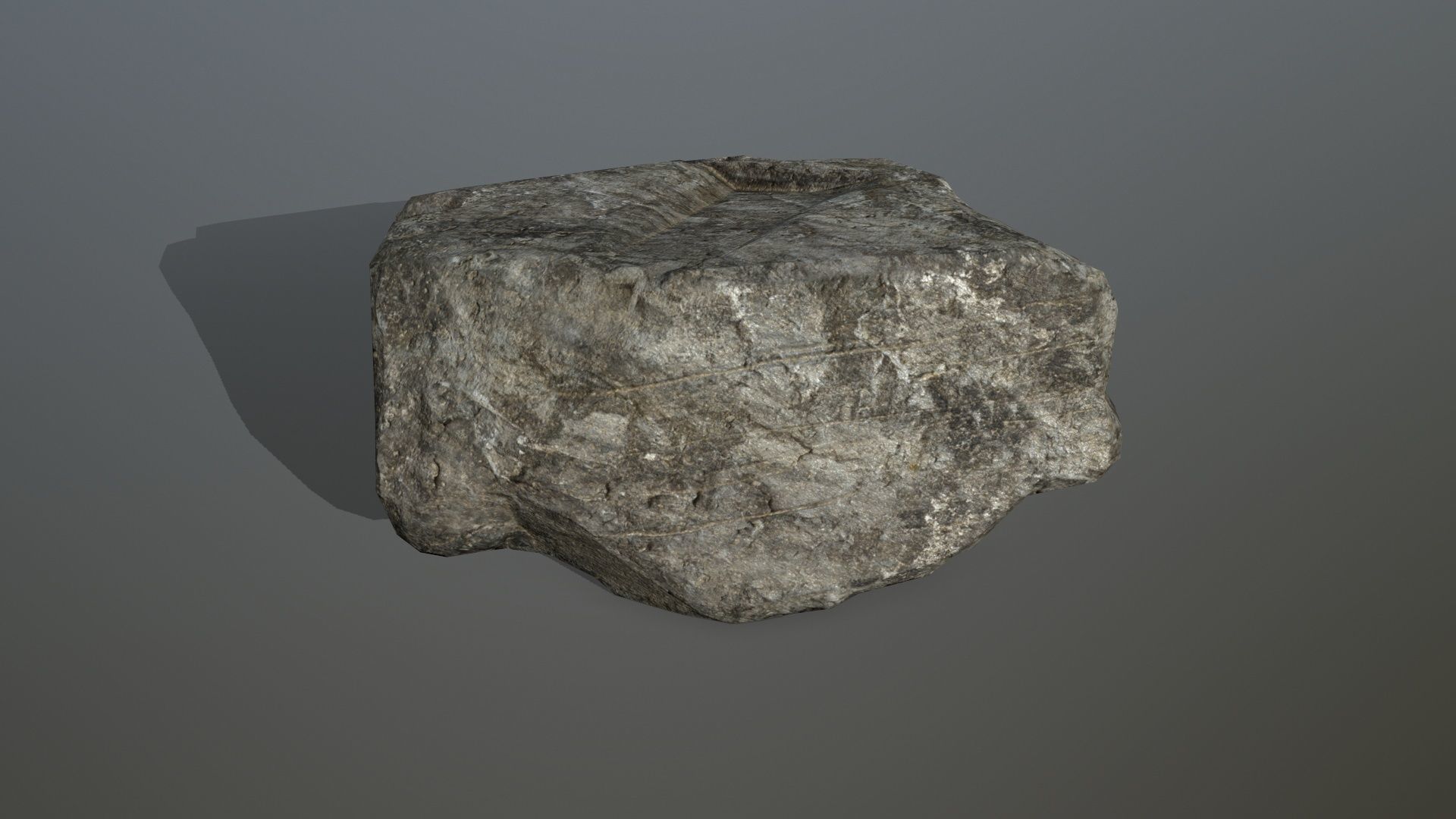 rocks rock Low-poly 3D model_9