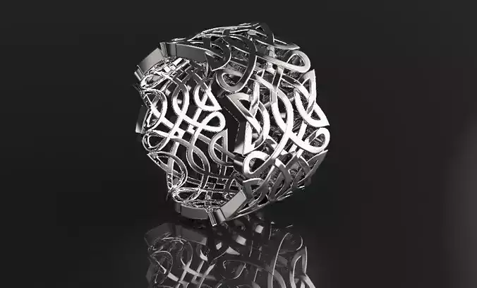 ring with Celtic ornament