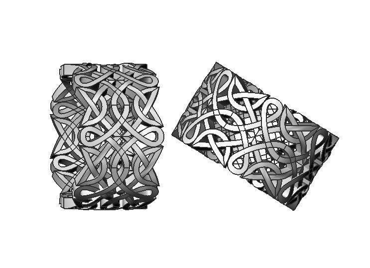 ring with Celtic ornament 3D print model_17