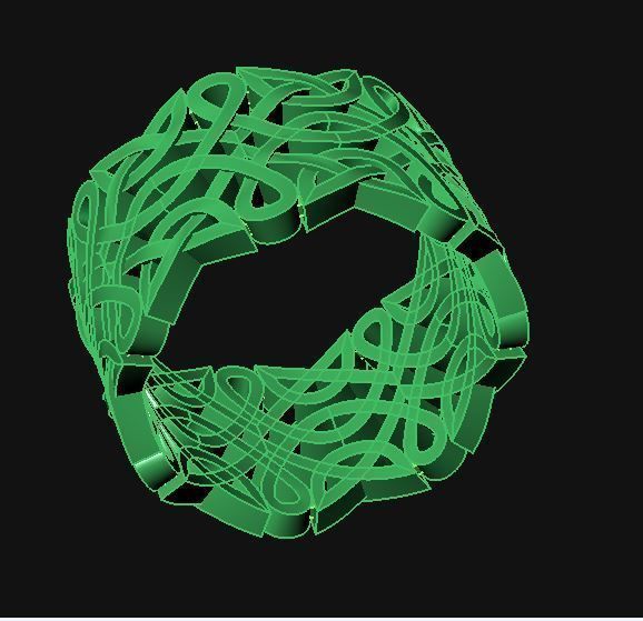 ring with Celtic ornament 3D print model_12