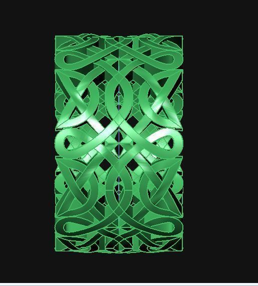 ring with Celtic ornament 3D print model_9