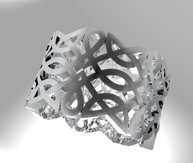 ring with Celtic ornament 3D print model_10