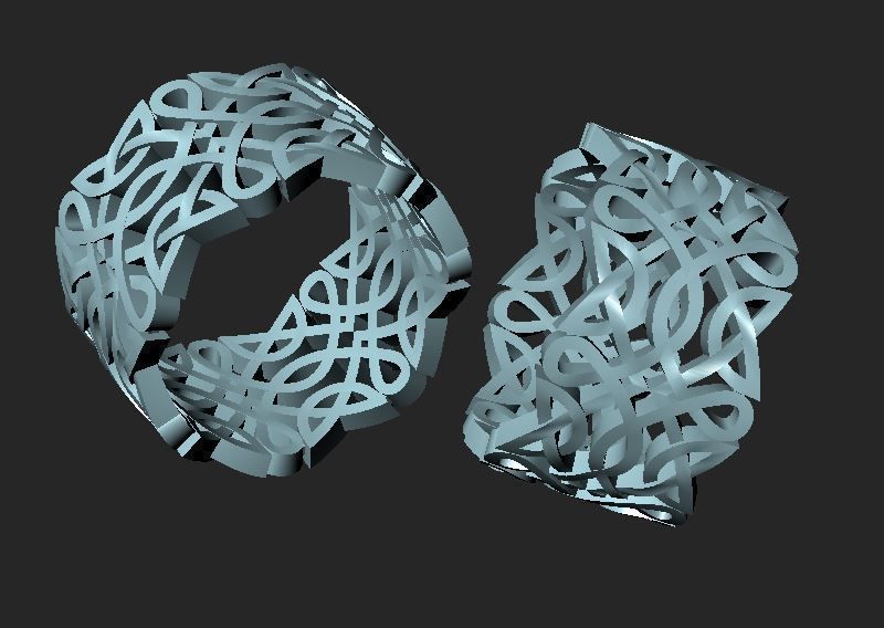 ring with Celtic ornament 3D print model_18