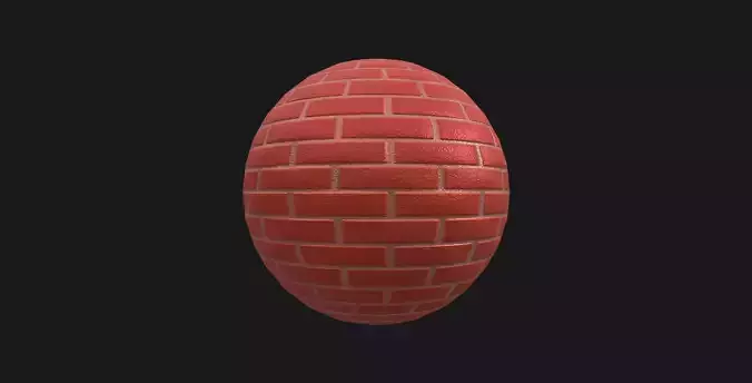 Red brick pbr texture 