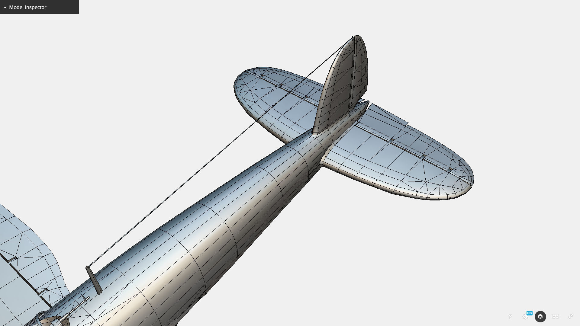 German medium bomber Heinkel He 111 series Low-poly 3D model_40