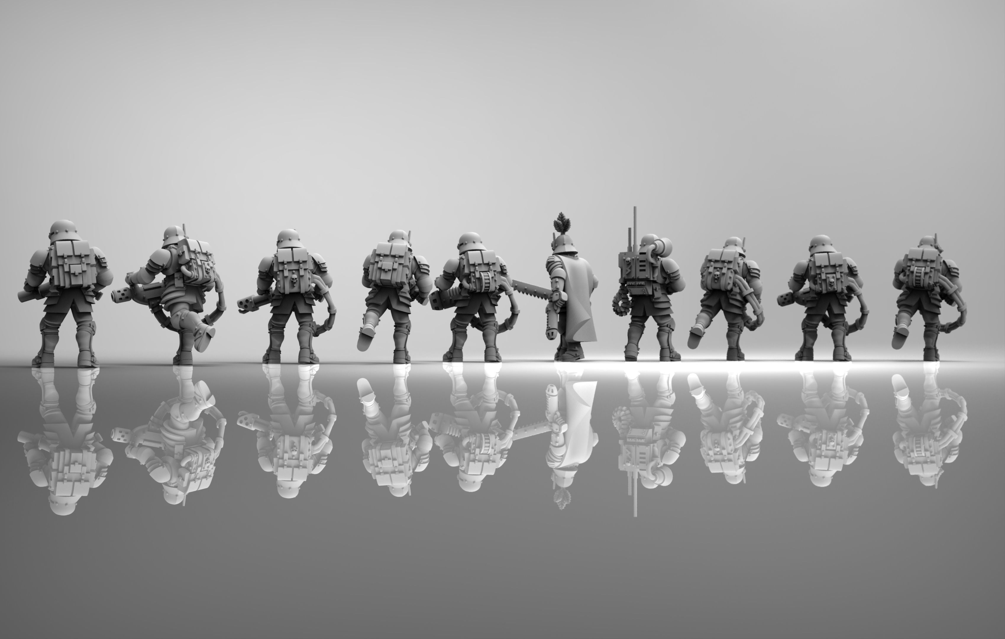 Feudal Guard special weapons squad 3D print model_1