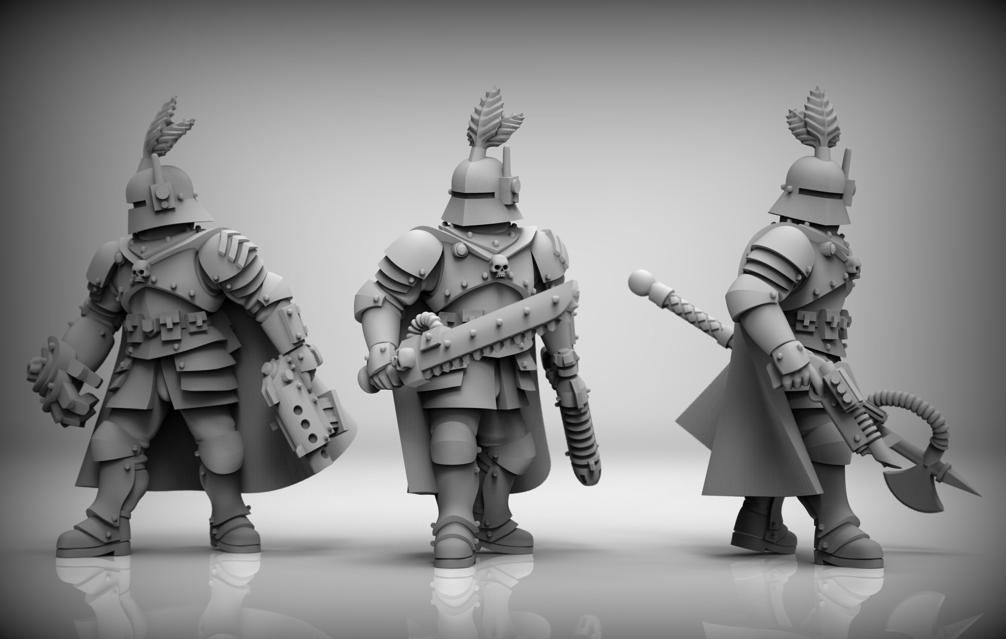 Feudal Guard special weapons squad 3D print model_2