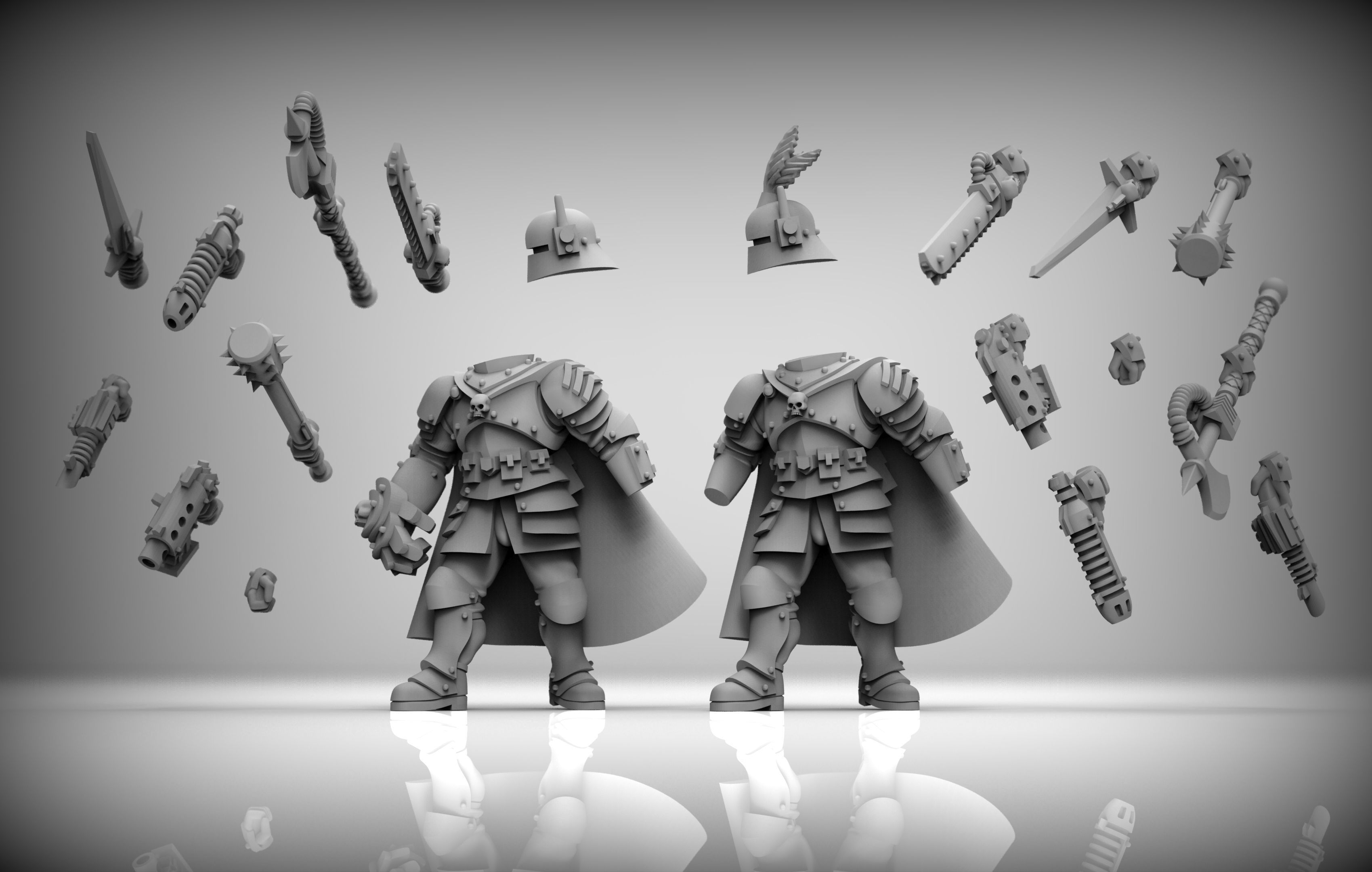 Feudal Guard special weapons squad 3D print model_3
