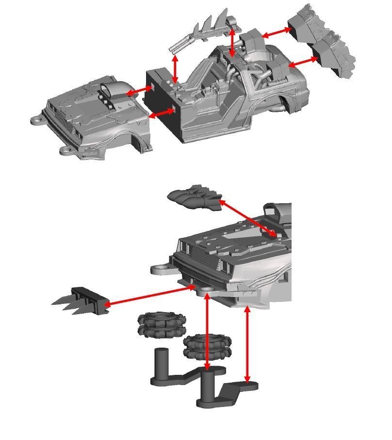 DeLorkean Time Masheen 3D print model_3