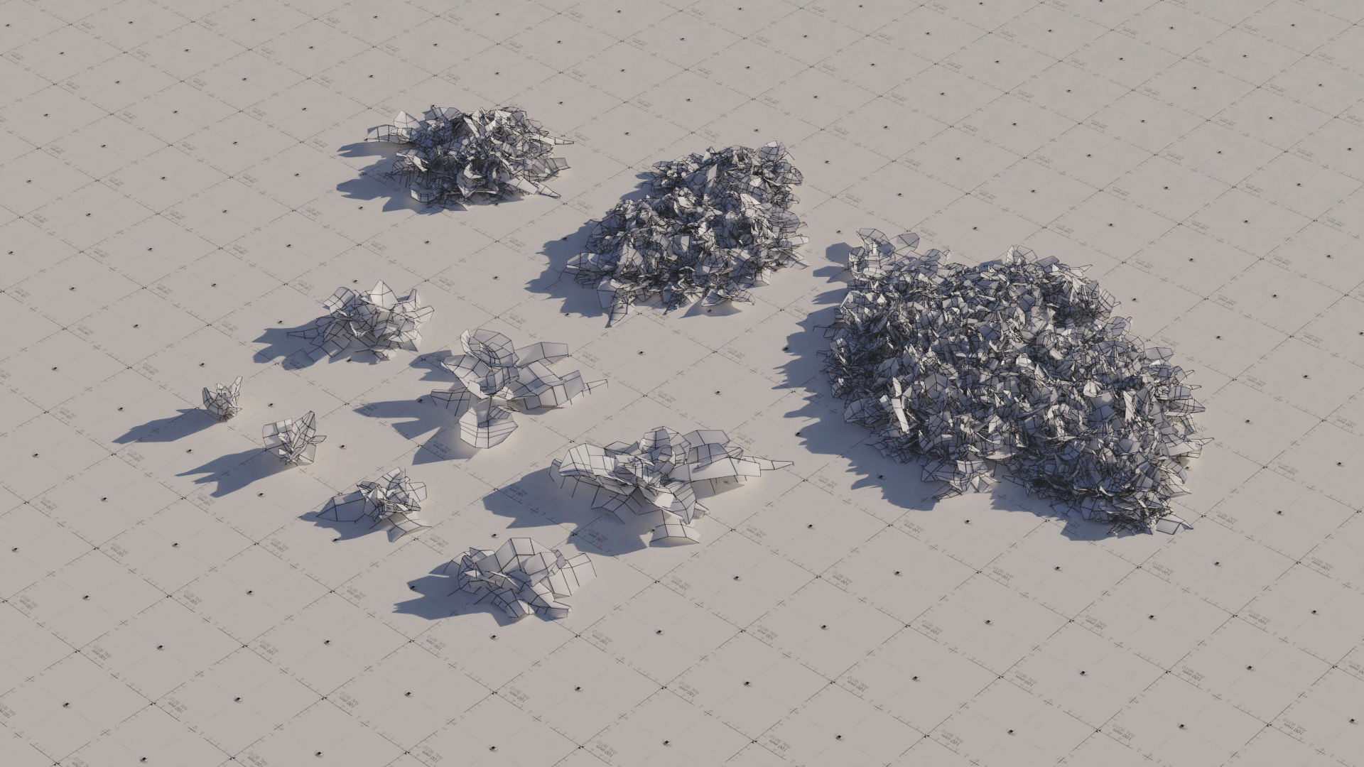 Moss 7 Species and Stones - PBR Asset Kit Low-poly 3D model_16