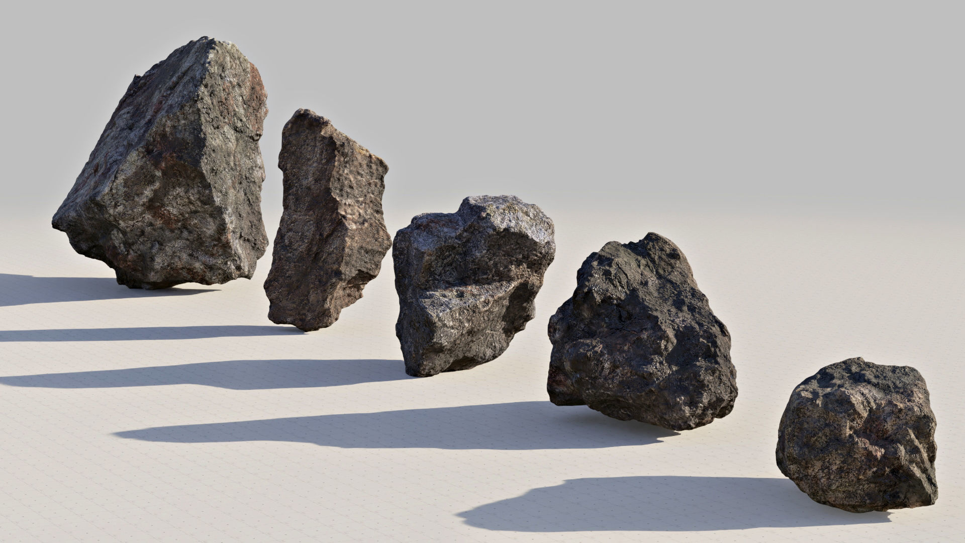 Moss 7 Species and Stones - PBR Asset Kit Low-poly 3D model_27