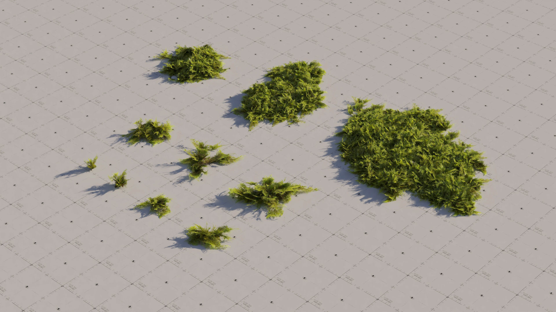 Moss 7 Species and Stones - PBR Asset Kit Low-poly 3D model_15