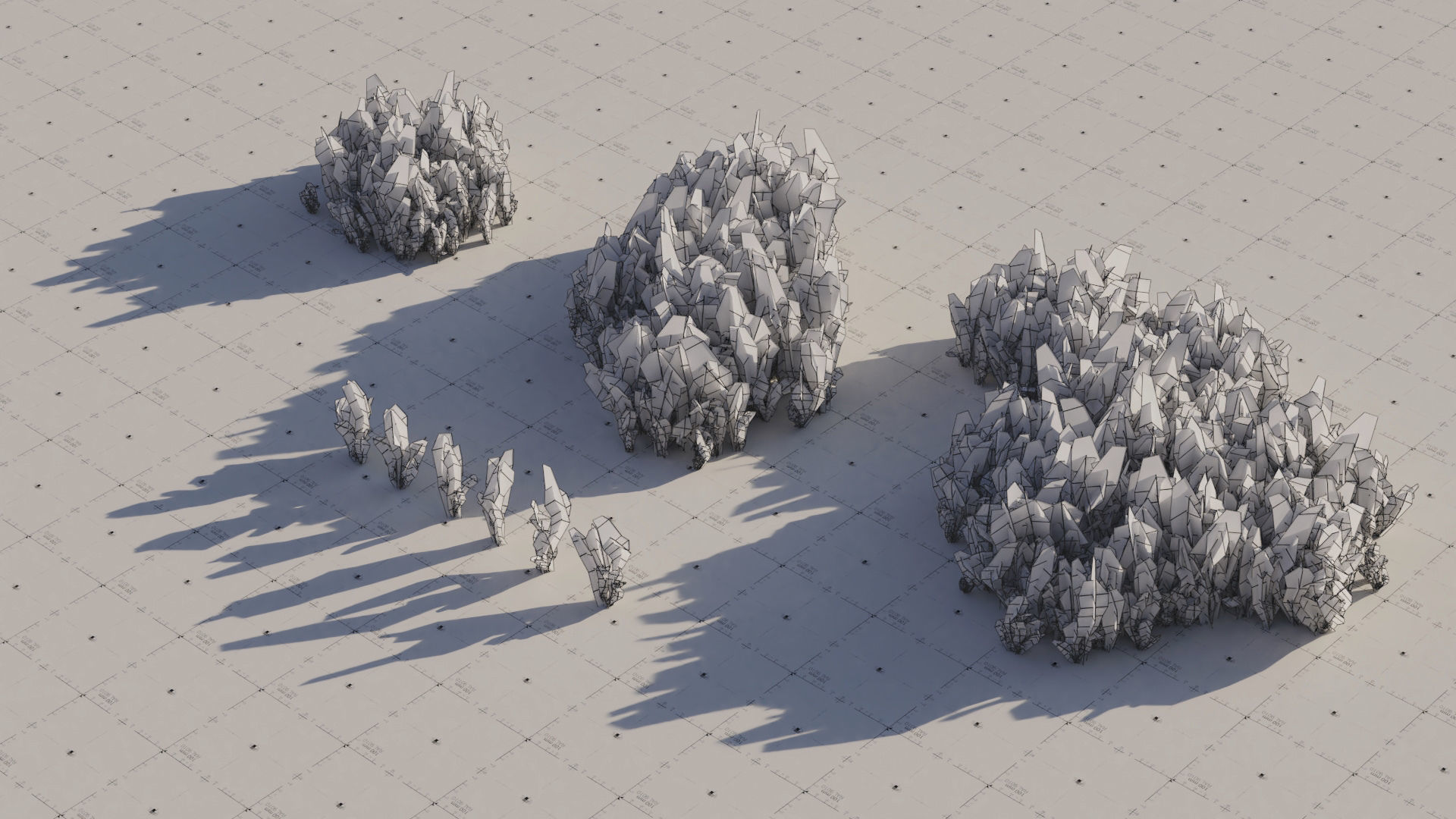 Moss 7 Species and Stones - PBR Asset Kit Low-poly 3D model_12