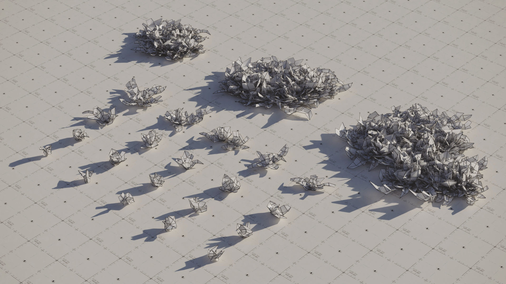 Moss 7 Species and Stones - PBR Asset Kit Low-poly 3D model_10