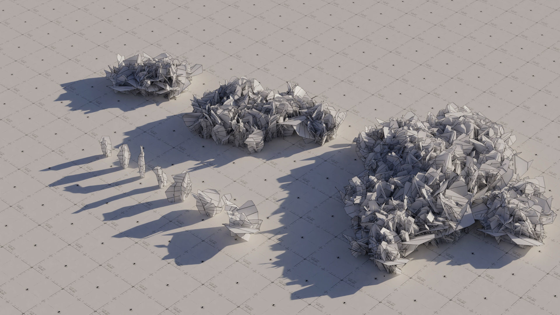 Moss 7 Species and Stones - PBR Asset Kit Low-poly 3D model_18