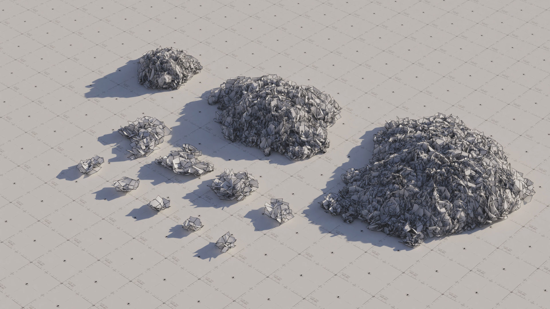 Moss 7 Species and Stones - PBR Asset Kit Low-poly 3D model_14