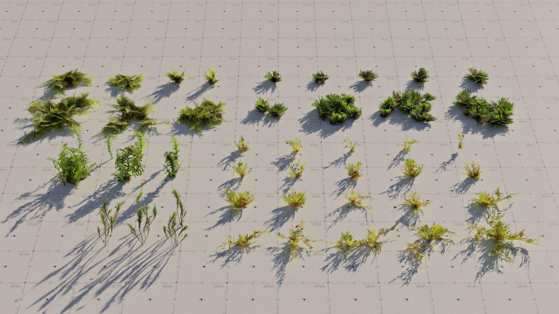 Moss 7 Species and Stones - PBR Asset Kit Low-poly 3D model_5