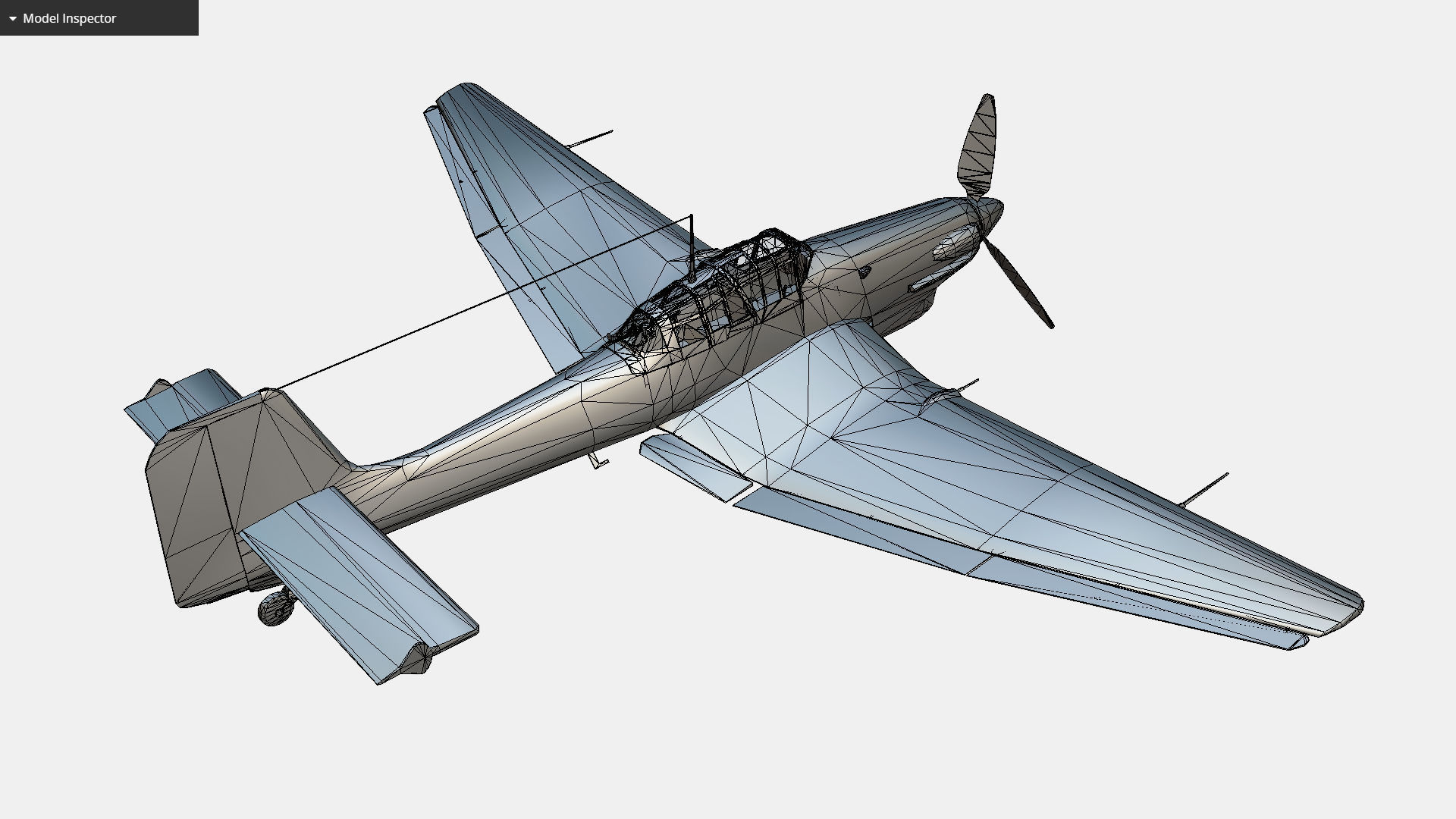 German bomber ground-attack Junkers Ju 87 Stuka Low-poly 3D model_17