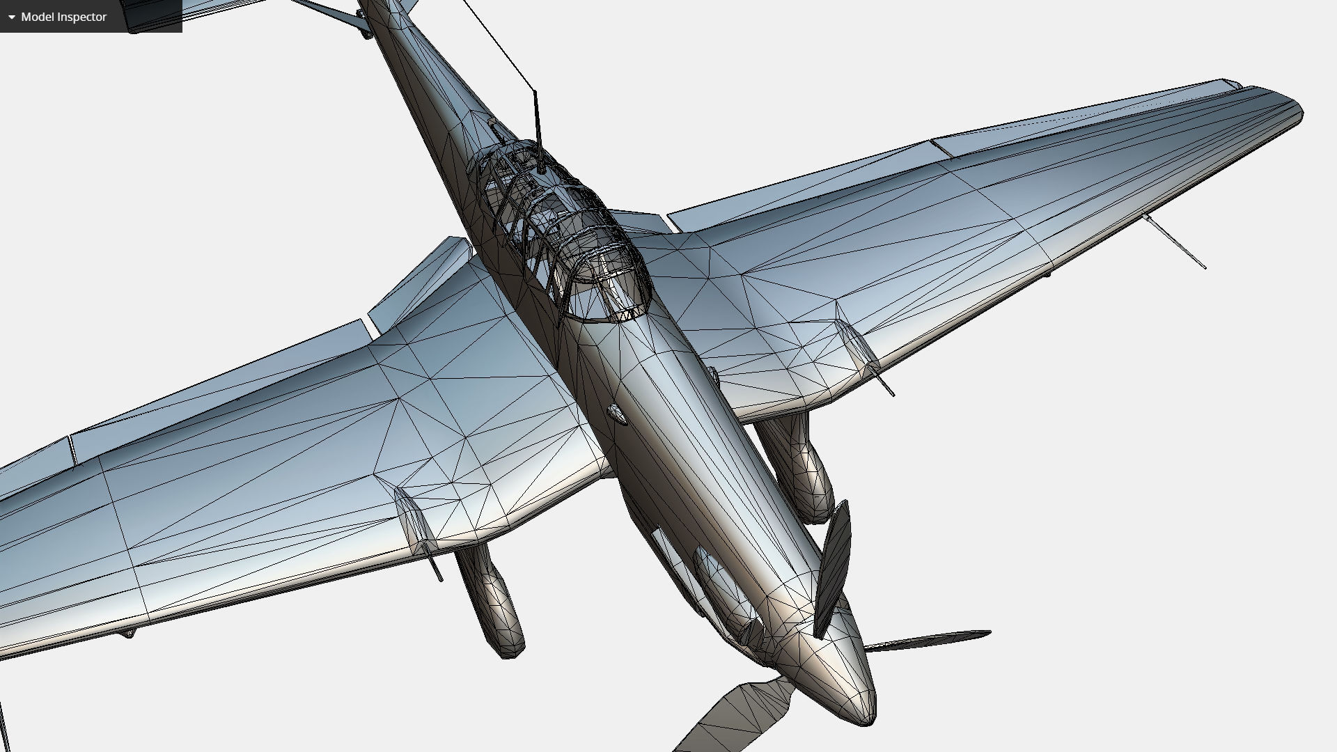 German bomber ground-attack Junkers Ju 87 Stuka Low-poly 3D model_18