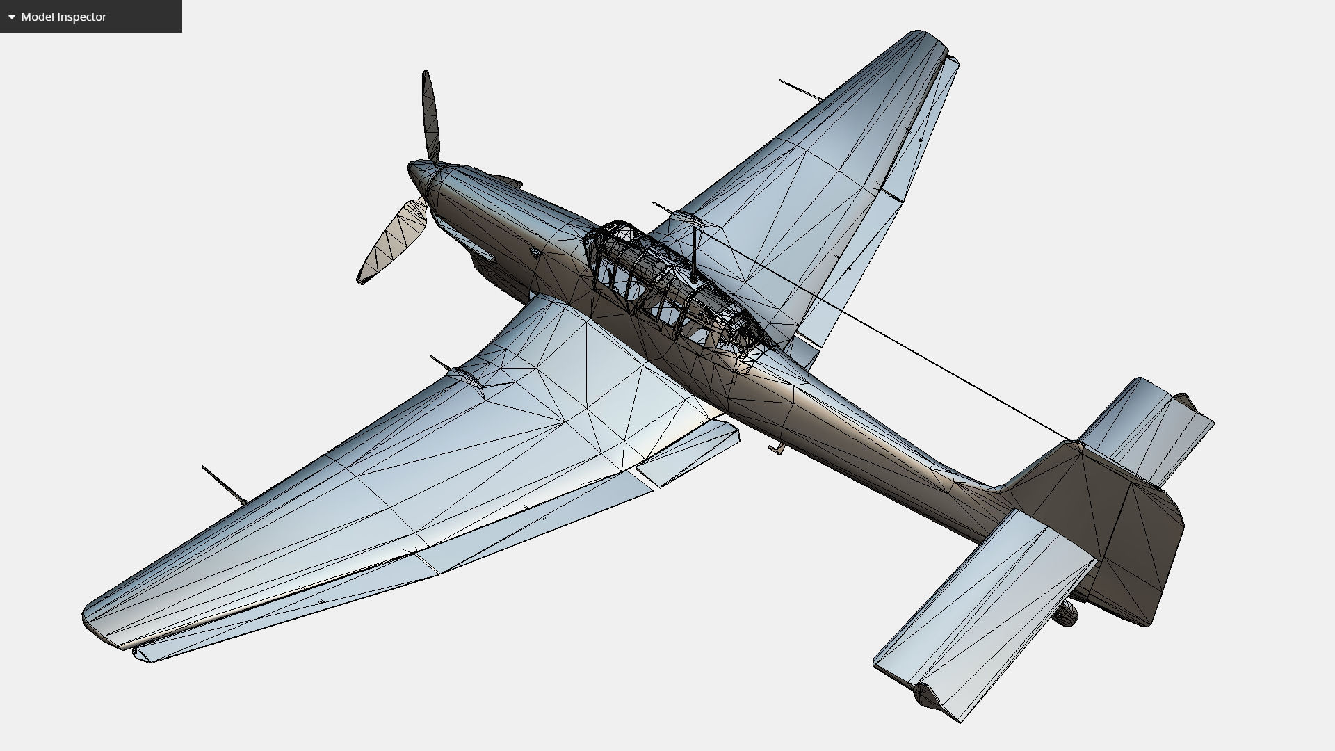 German bomber ground-attack Junkers Ju 87 Stuka Low-poly 3D model_13