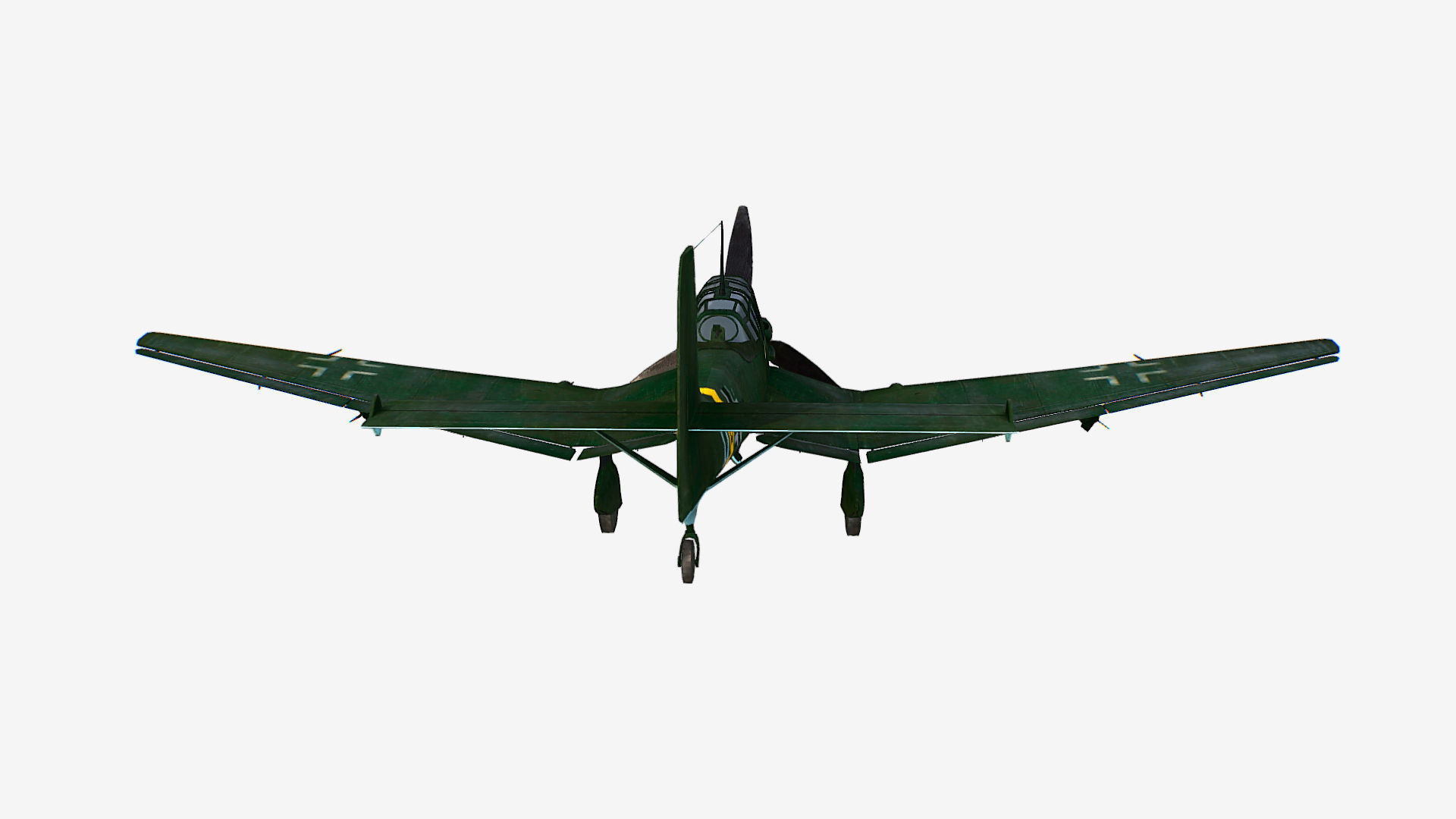 German bomber ground-attack Junkers Ju 87 Stuka Low-poly 3D model_4