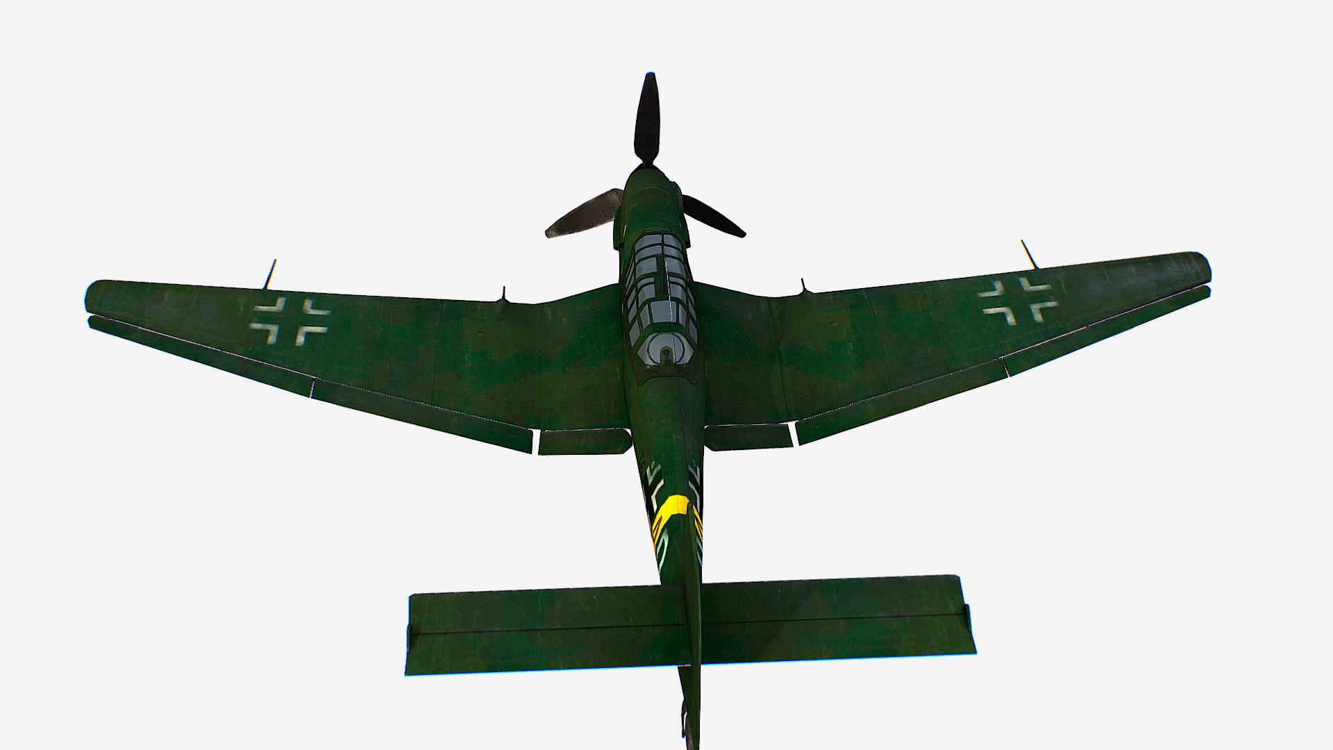 German bomber ground-attack Junkers Ju 87 Stuka Low-poly 3D model_3