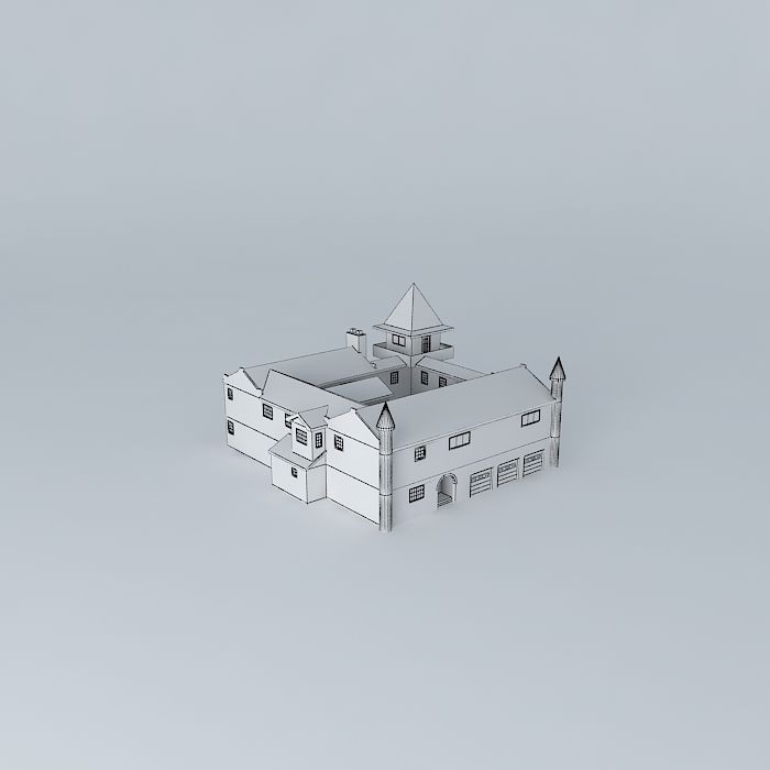Siheyuan Courtyard House Free 3D model_3