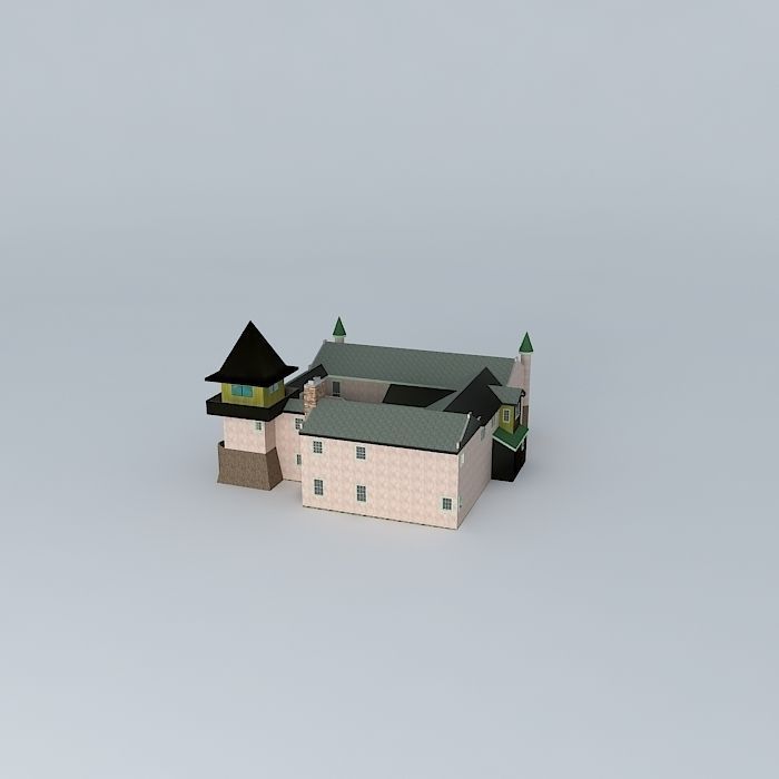 Siheyuan Courtyard House Free 3D model_1