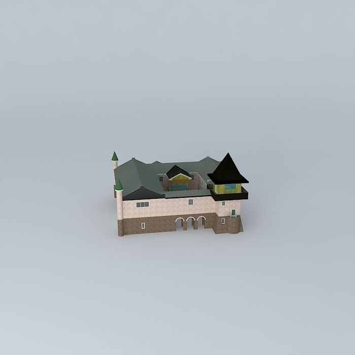 Siheyuan Courtyard House Free 3D model_2