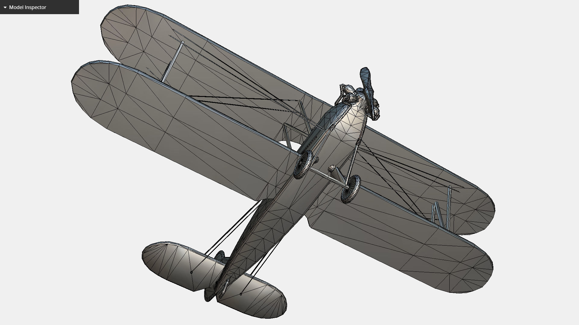 Russian Soviet biplane Polikarpov Po-2 Kukuruznik Low-poly 3D model_15