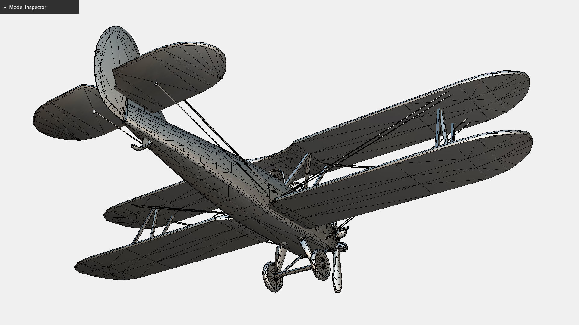 Russian Soviet biplane Polikarpov Po-2 Kukuruznik Low-poly 3D model_19