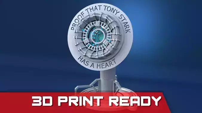 Tony Stark Heart  IronMan Arc Reactor 3D print model