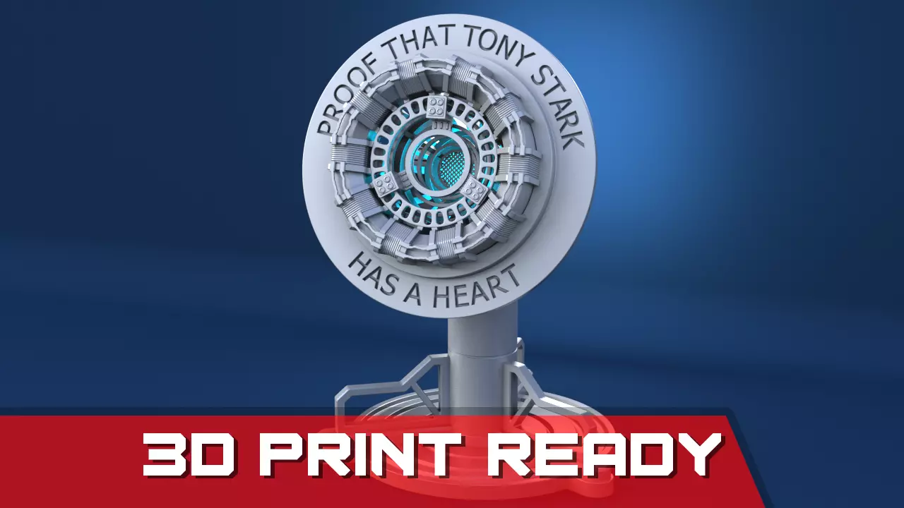 Tony Stark Heart  IronMan Arc Reactor 3D print model_0