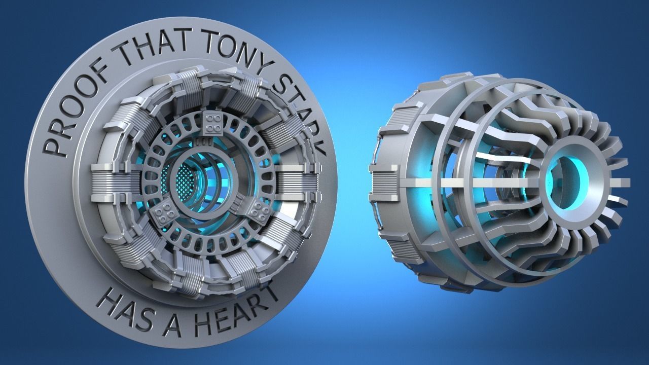 Tony Stark Heart  IronMan Arc Reactor 3D print model_6