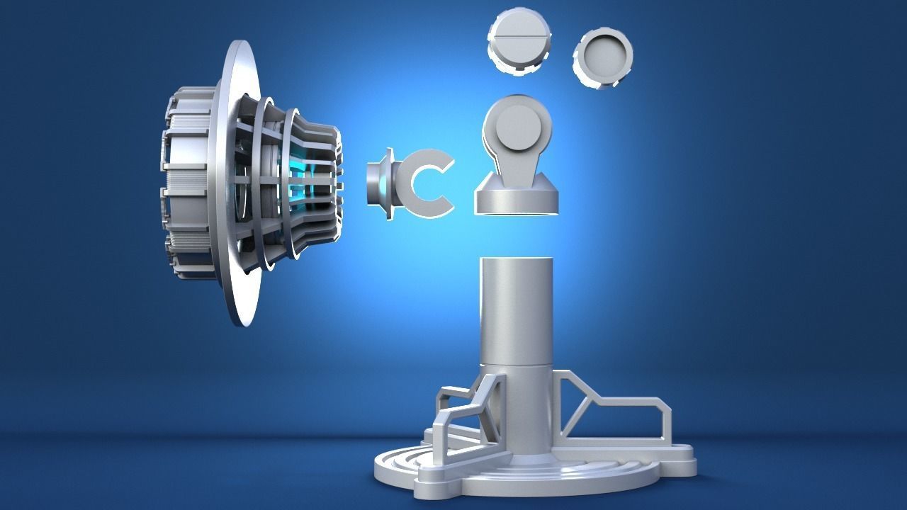 Tony Stark Heart  IronMan Arc Reactor 3D print model_12