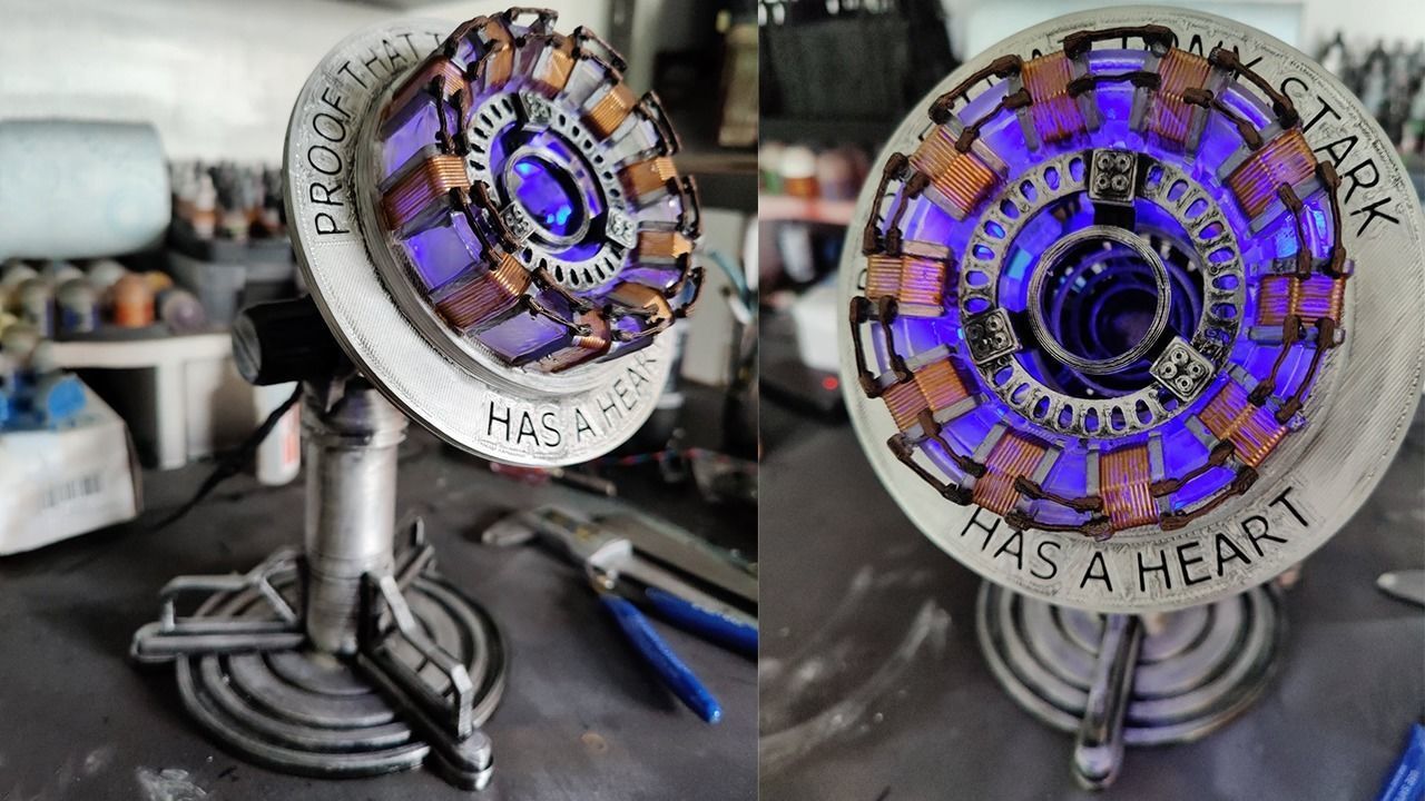 Tony Stark Heart  IronMan Arc Reactor 3D print model_5