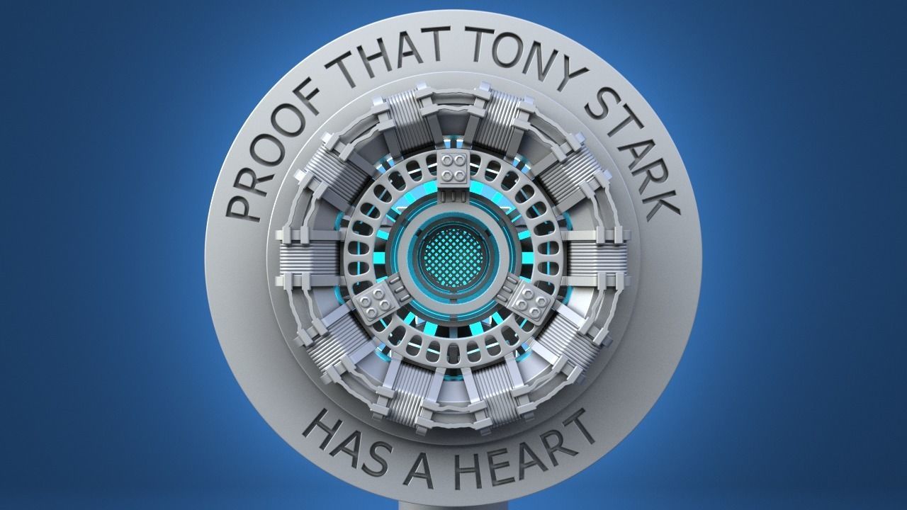 Tony Stark Heart  IronMan Arc Reactor 3D print model_13