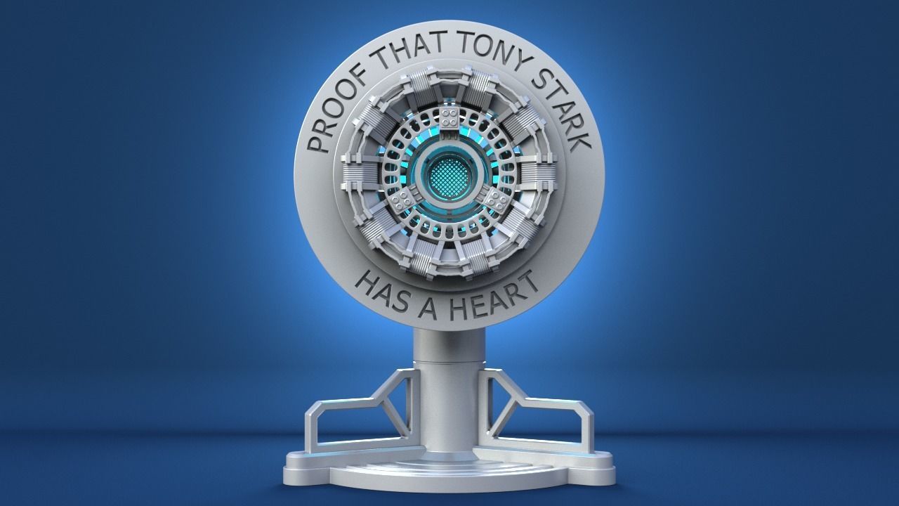 Tony Stark Heart  IronMan Arc Reactor 3D print model_7