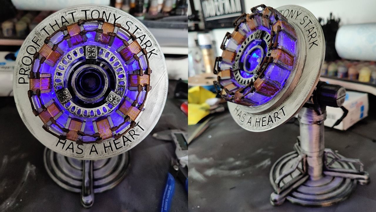 Tony Stark Heart  IronMan Arc Reactor 3D print model_3