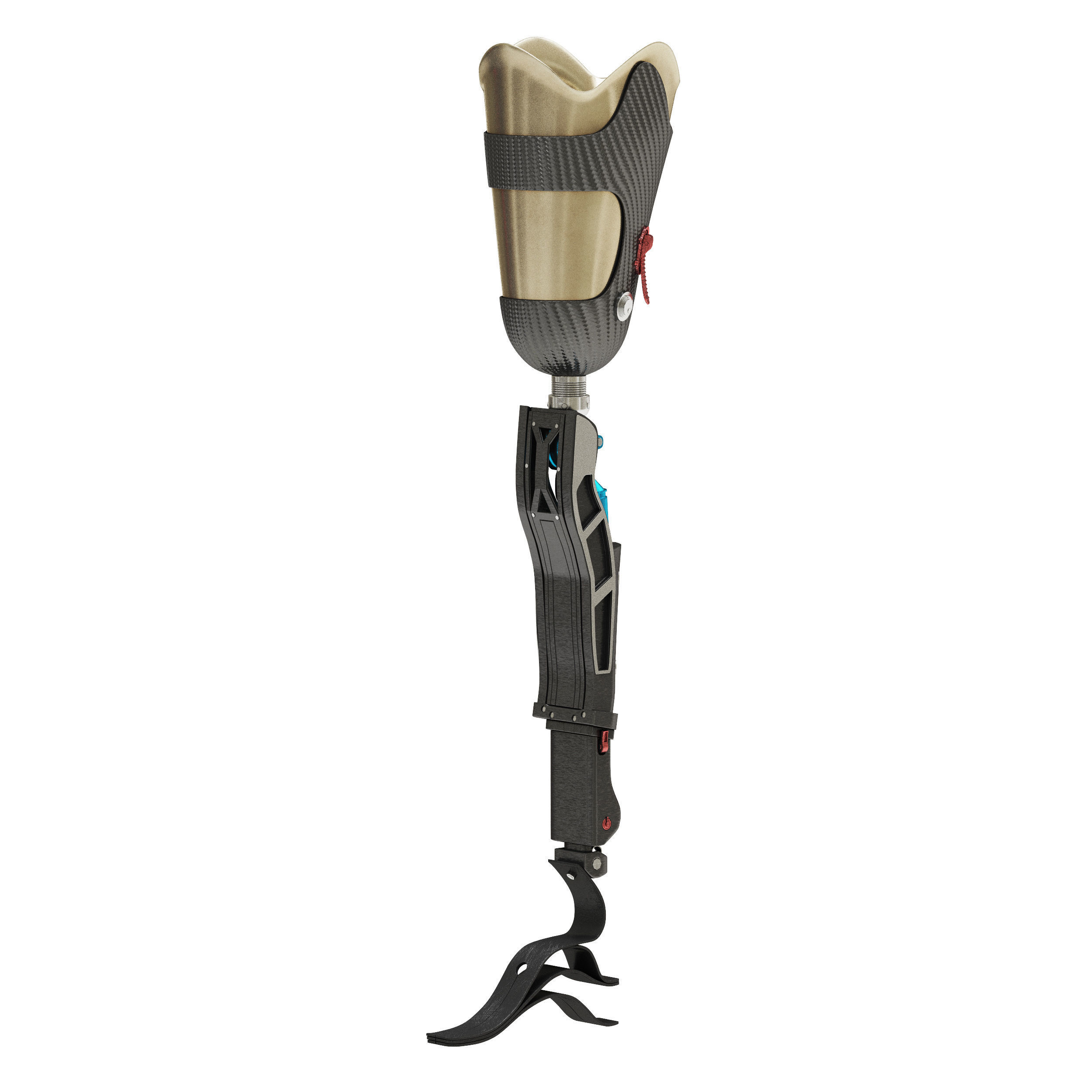 Prosthetic Leg 3D model_1