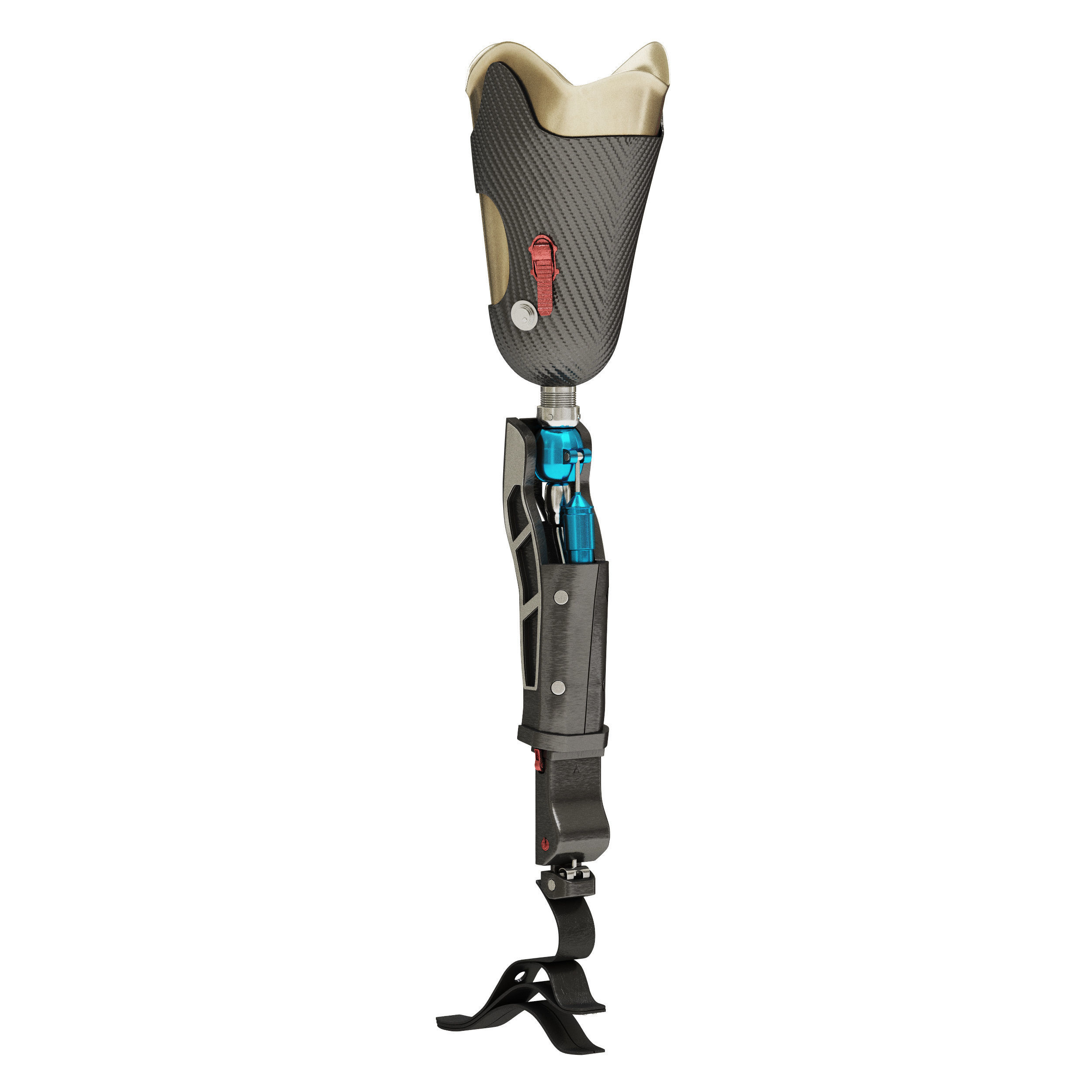 Prosthetic Leg 3D model_3