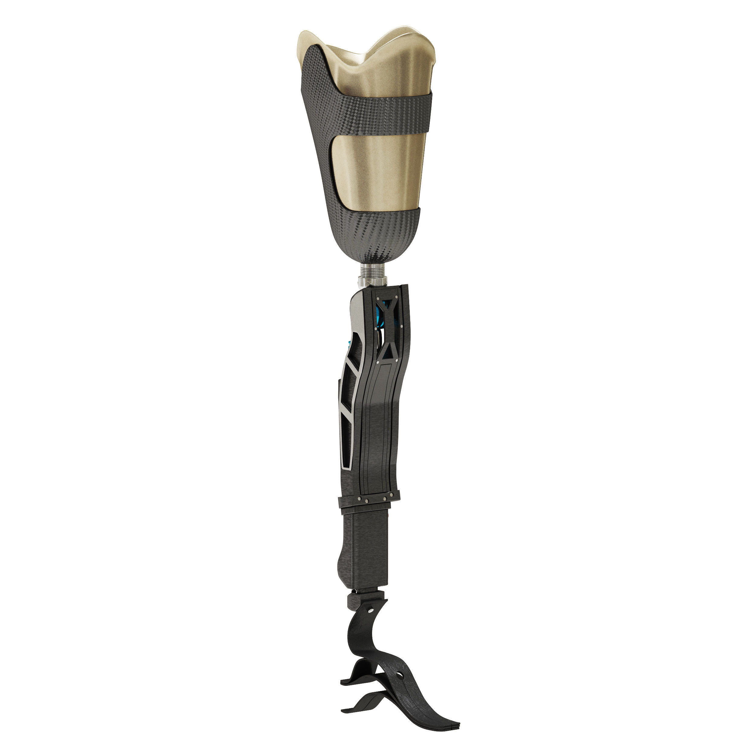 Prosthetic Leg 3D model_2